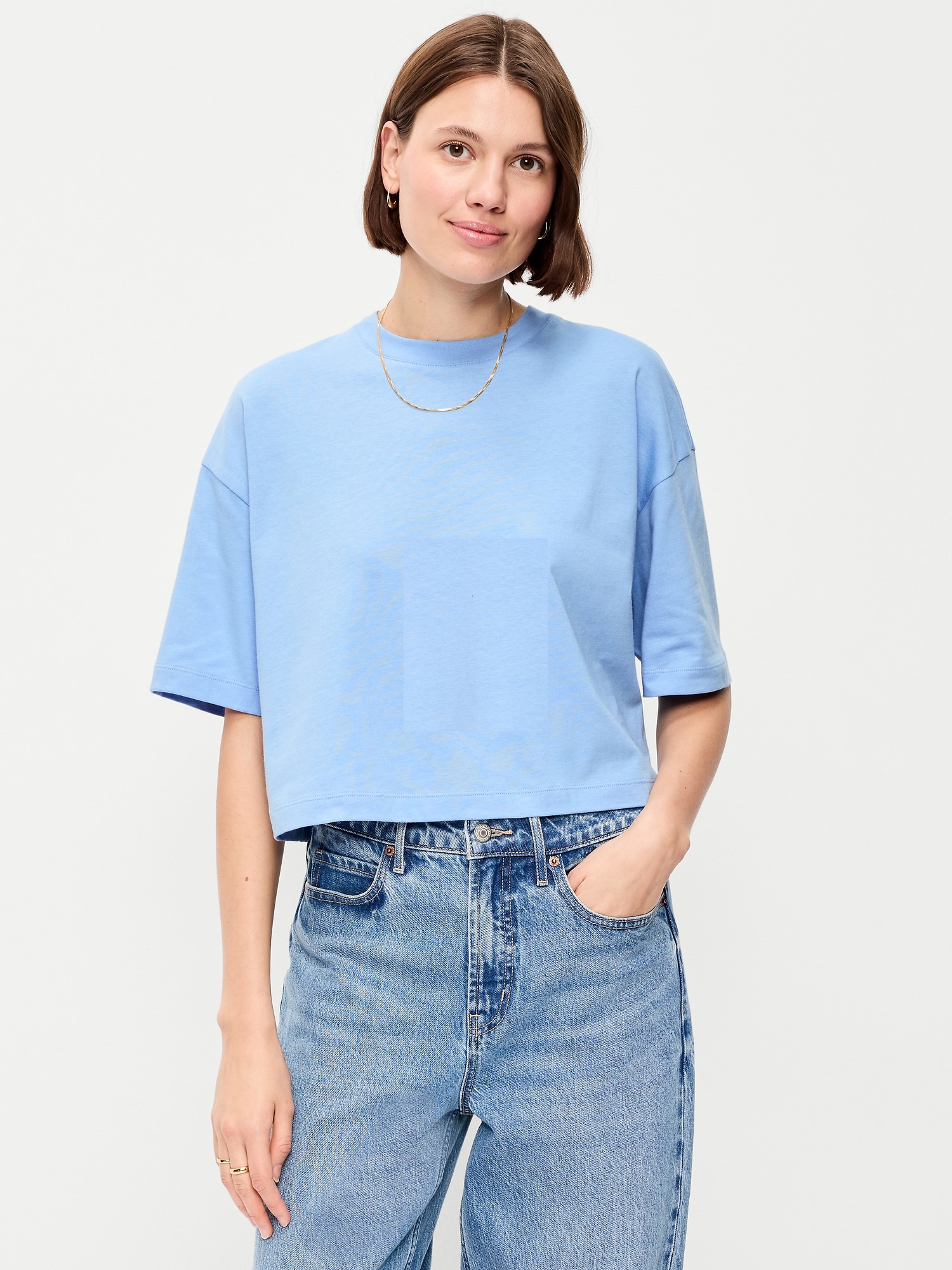 T-SHIRT COURT VINTAGE SURDIMENSIONNÉ