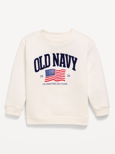 Oversized Logo-Graphic Sweatshirt for Toddler Boys