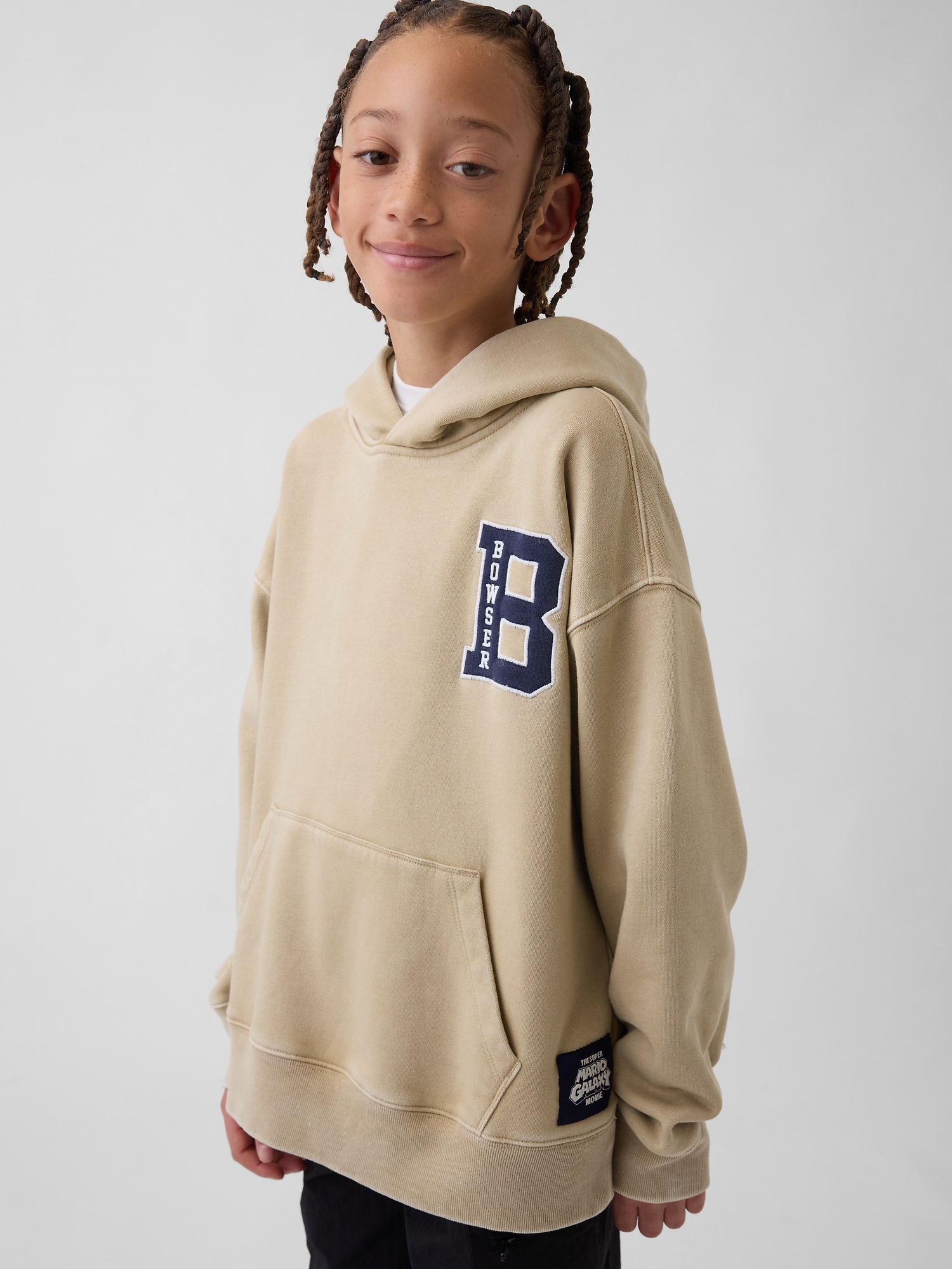 Kids Super Mario VintageSoft Relaxed Hoodie