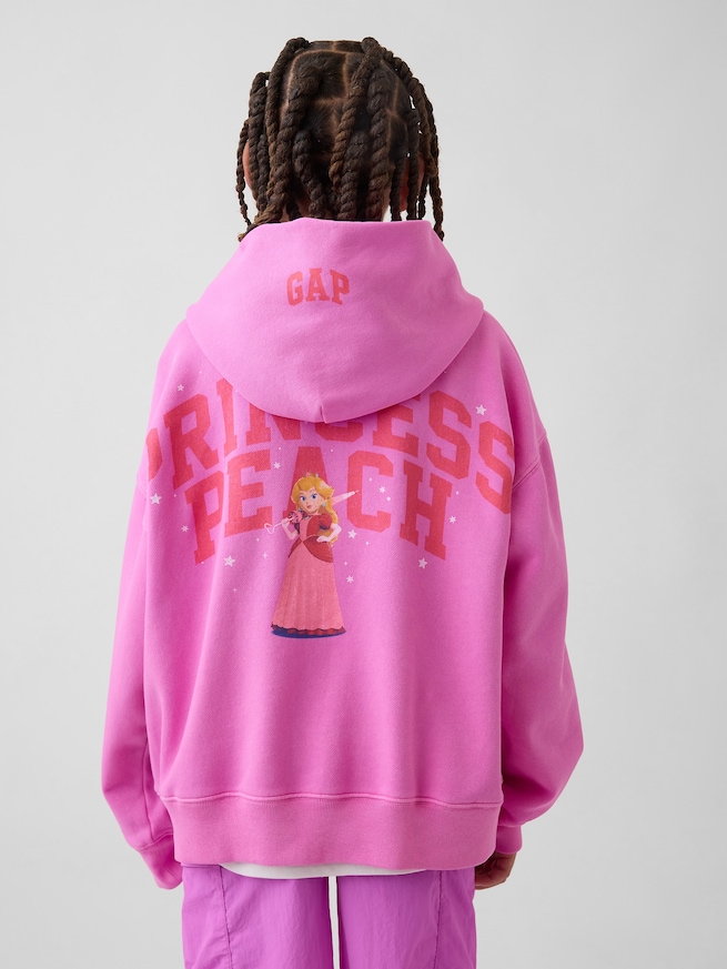 スーパーマリオブラザーズ ヴィンテージソフト リラックスフィット パーカー (キッズ)-2