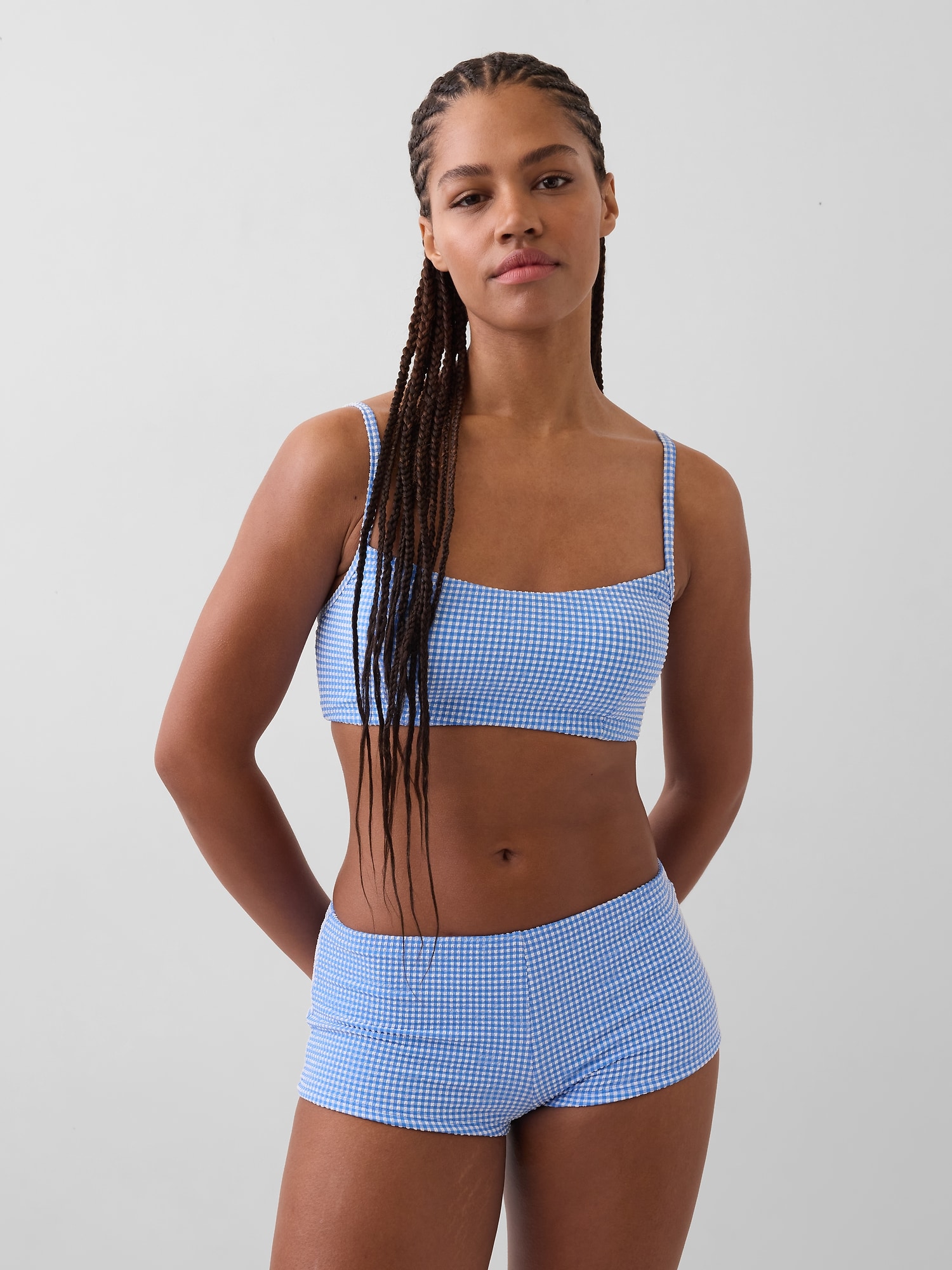 Rib Scoop Neck Bikini Top