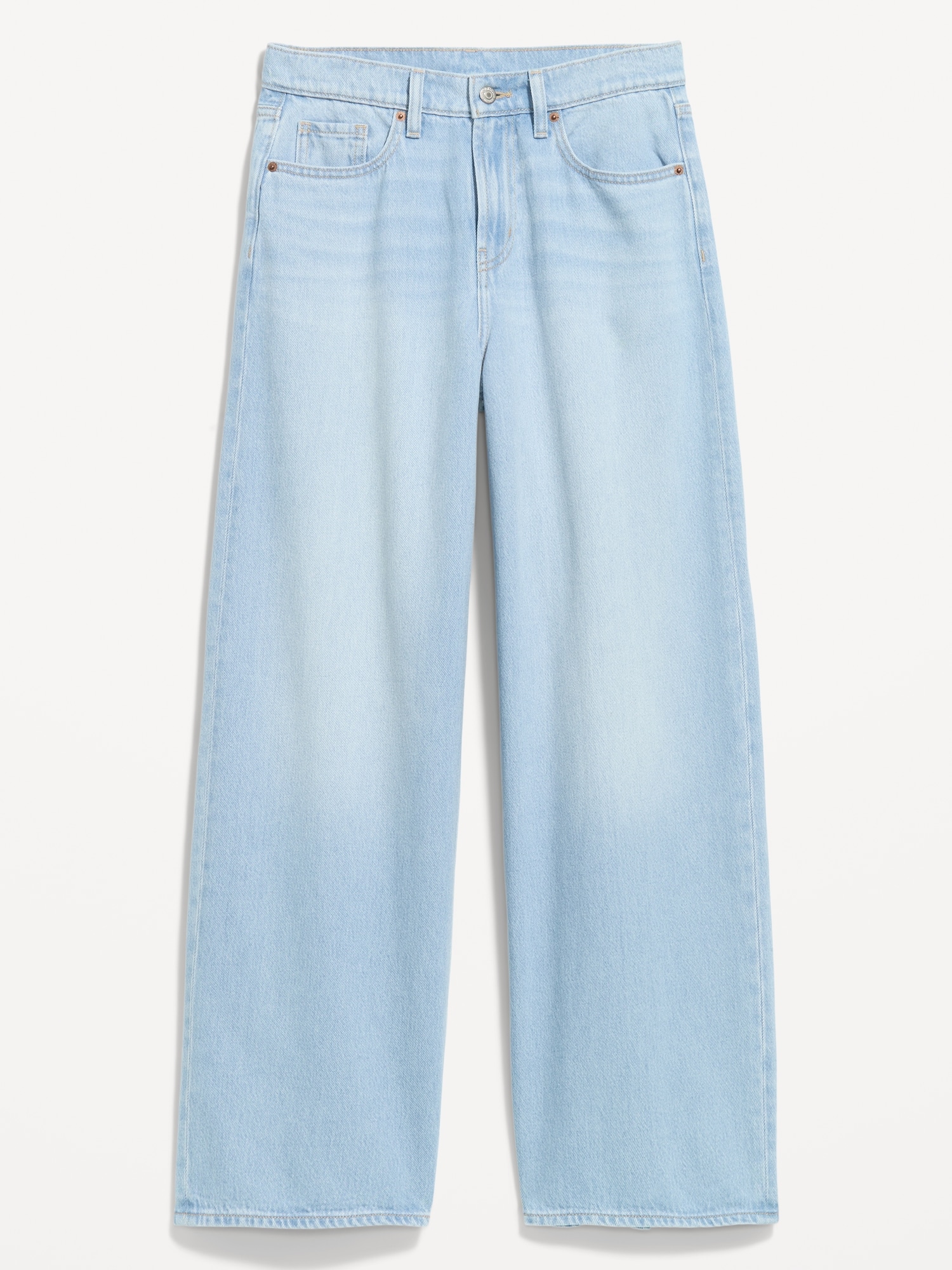 JEAN COUPE GÉNÉREUSE JAMBE LARGE À TAILLE HAUTE