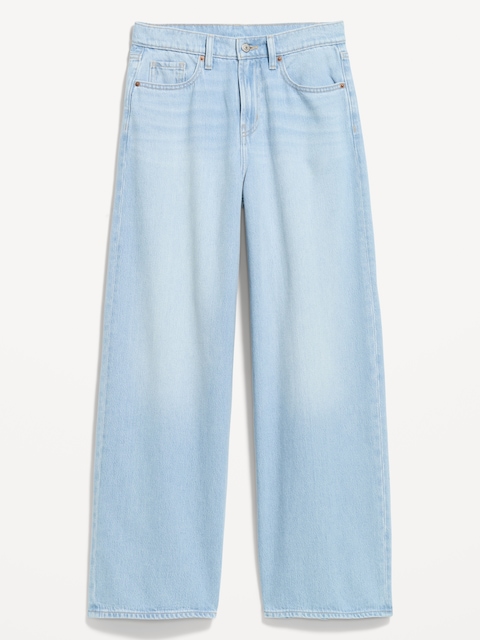 High-Waisted Baggy Wide-Leg Jeans
