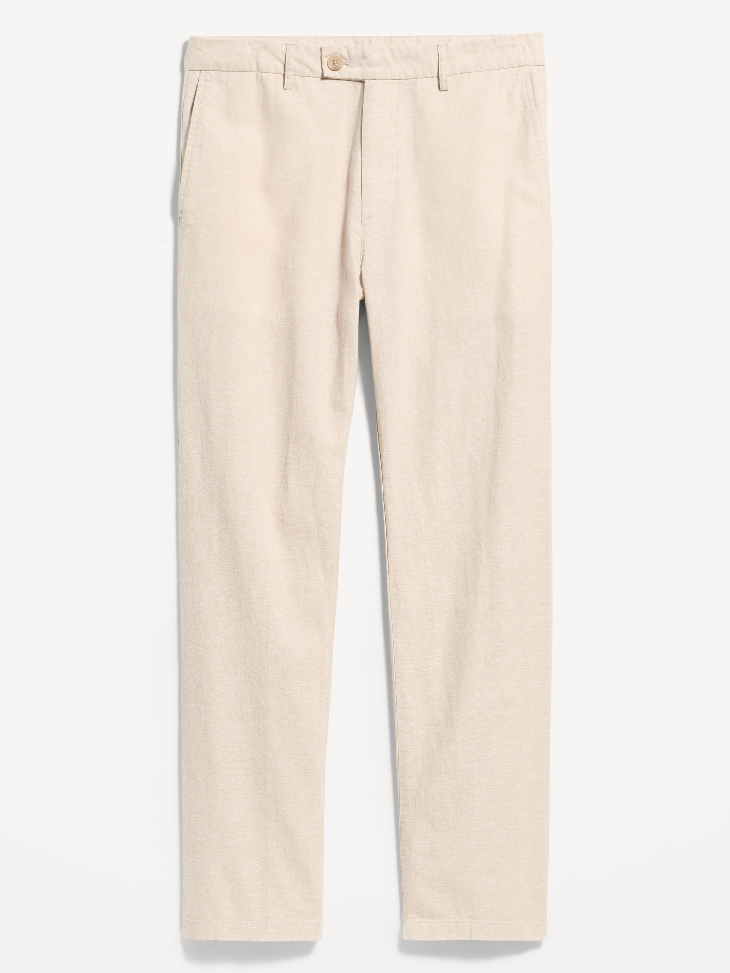 PANTALON HABILLÉ DROIT ANNÉES 1990 EN MÉLANGE DE LIN