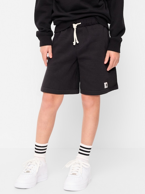 Above Knee Logo-Graphic Fleece Jogger Shorts for Boys