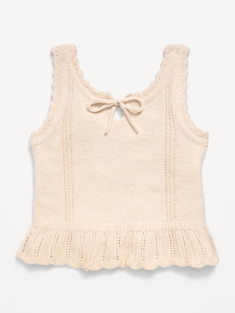 Sweater-Knit Tank Top for Girls