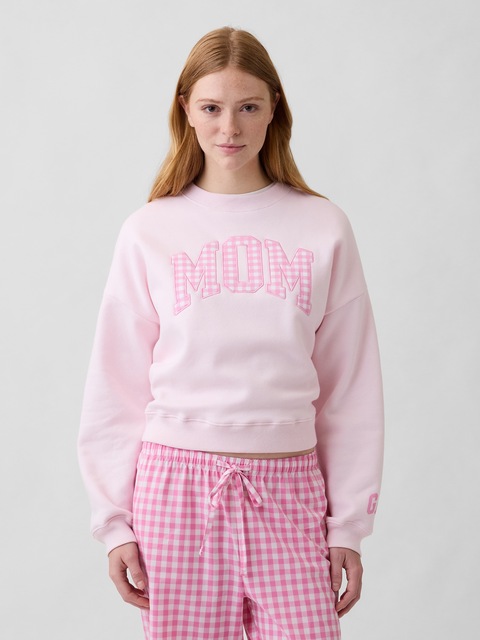 Oversized Wedge Graphic Sweatshirt