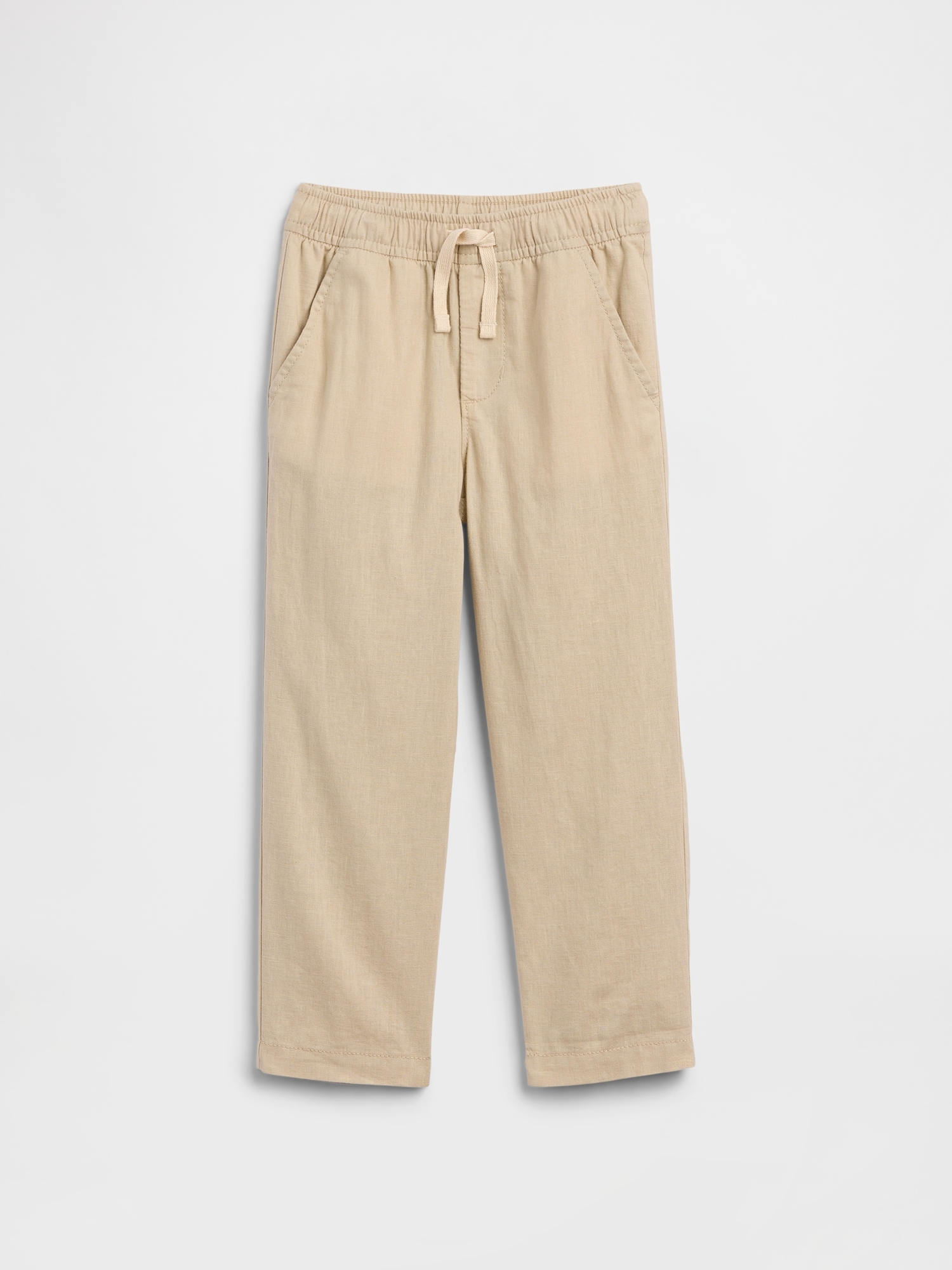 babyGap Pull-On Tapered Linen-Blend Pants