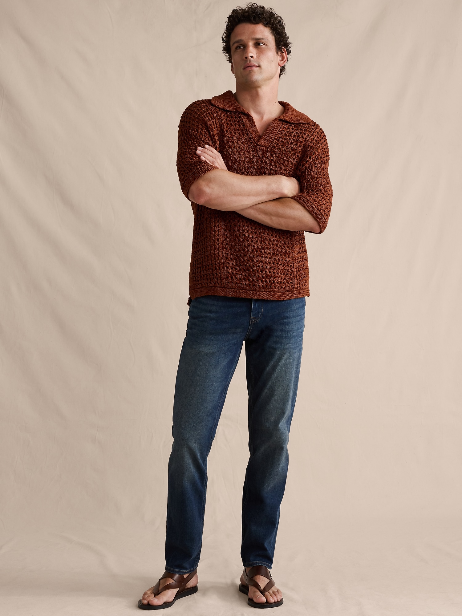 JEAN VOYAGEUR LUXUEUX À COUPE DROITE