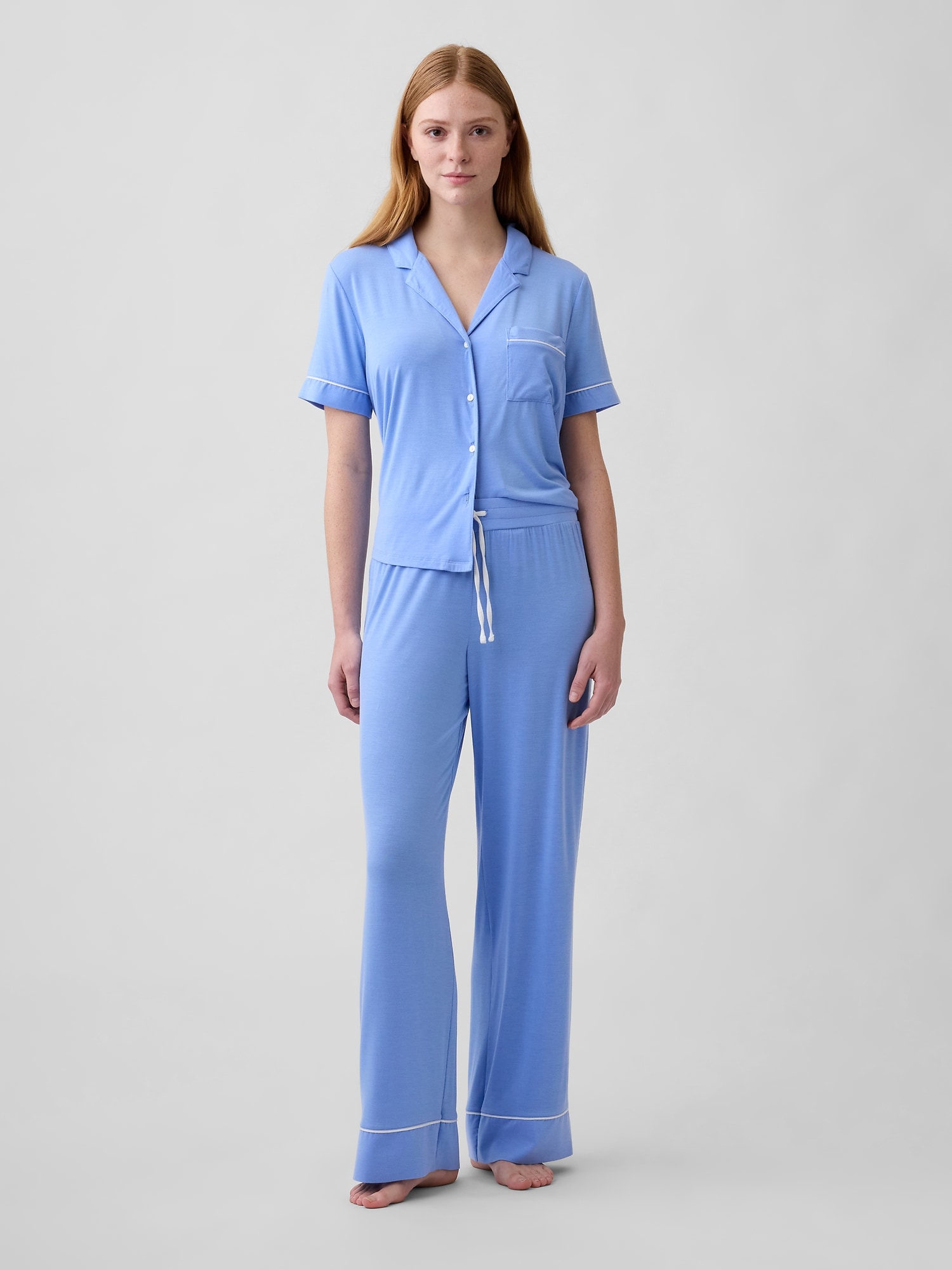 Modal Wide-Leg PJ Pants