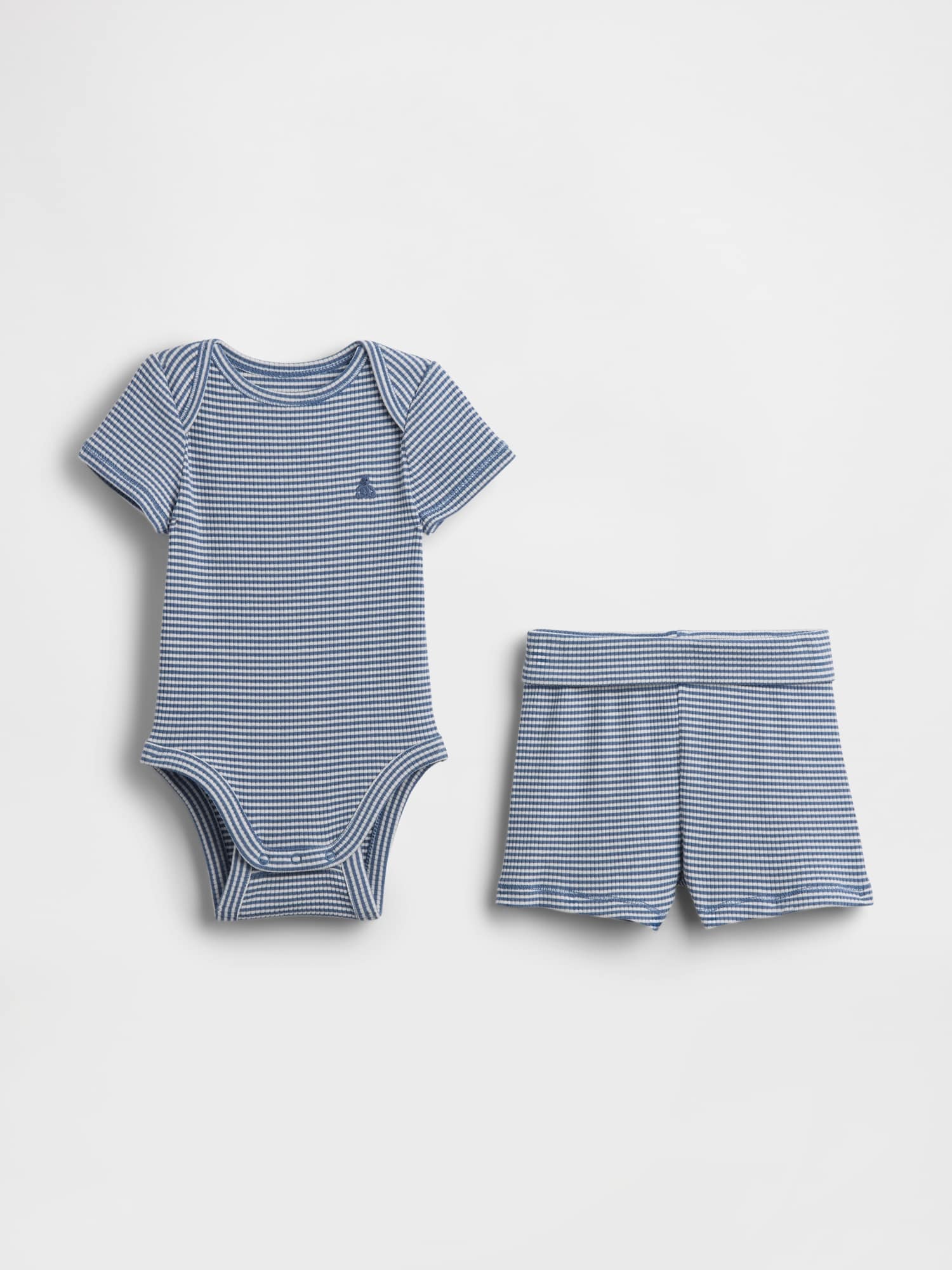 ENSEMBLE SHORT FINEMENT CÔTELÉ GRANDIR ENSEMBLE POUR BÉBÉ