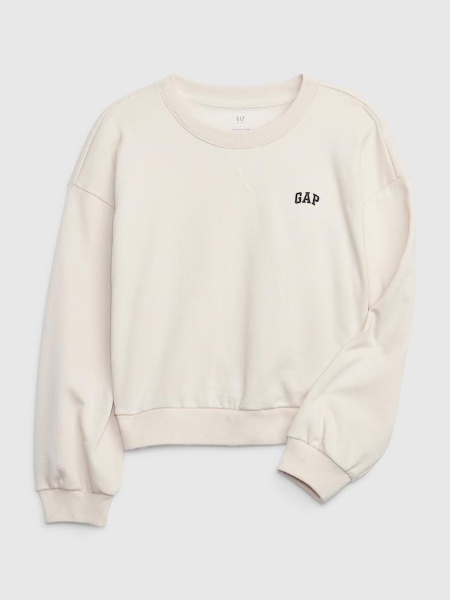 GAPロゴ オーバーサイズ スウェットシャツ (キッズ)-0