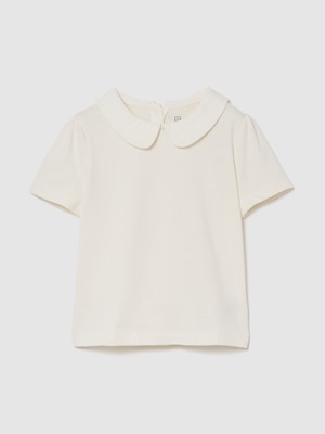 babyGap パフスリーブ 襟付きTシャツ