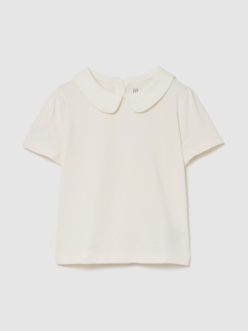 babyGap パフスリーブ 襟付きTシャツ