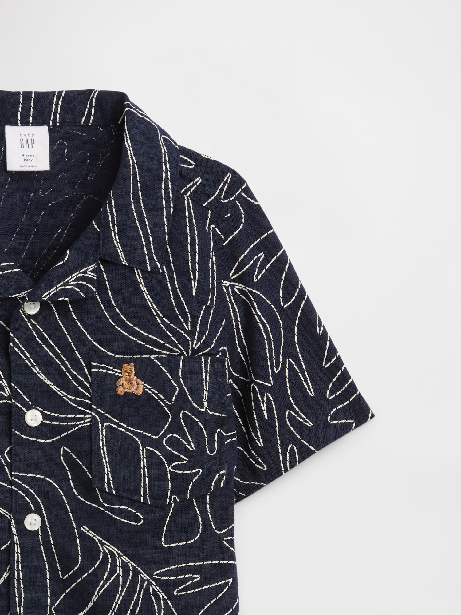 babyGap ブラナンベア リネンブレンド バケーションシャツ-2
