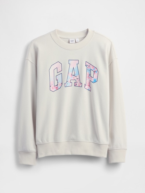 ヴィンテージソフト フレンチテリー リラックスフィット SAKURA GAPロゴスウェットシャツ (キッズ)