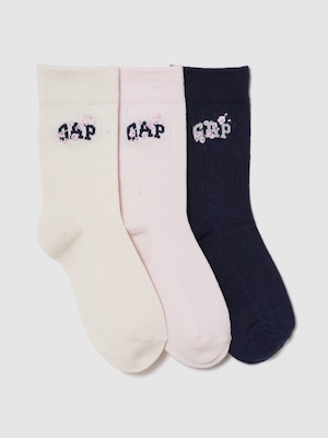 SAKURA GAPロゴ ソックス 3足セット (キッズ)