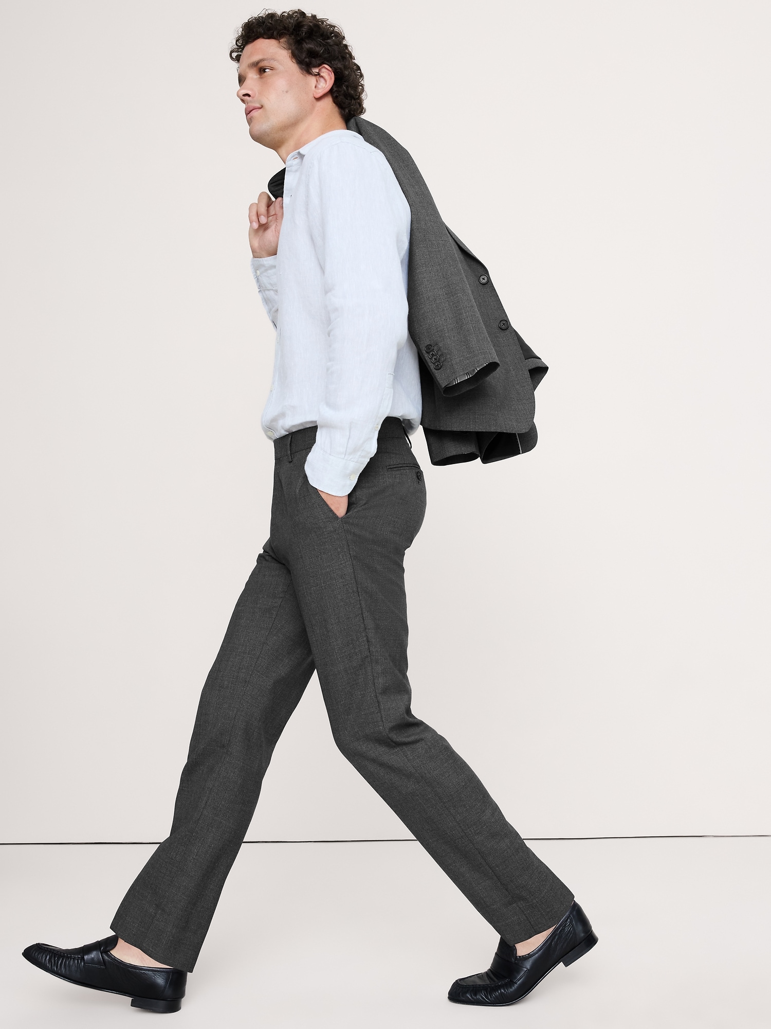 シグネチャー イタリアン ラスティック スーツパンツ-3