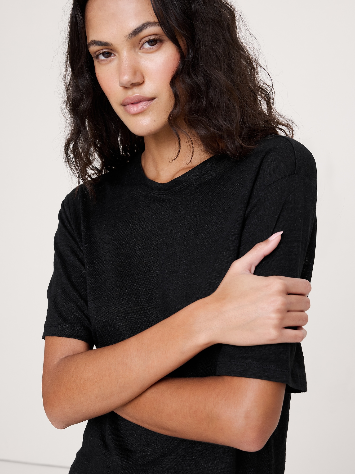 リラックス リネン Tシャツ-2