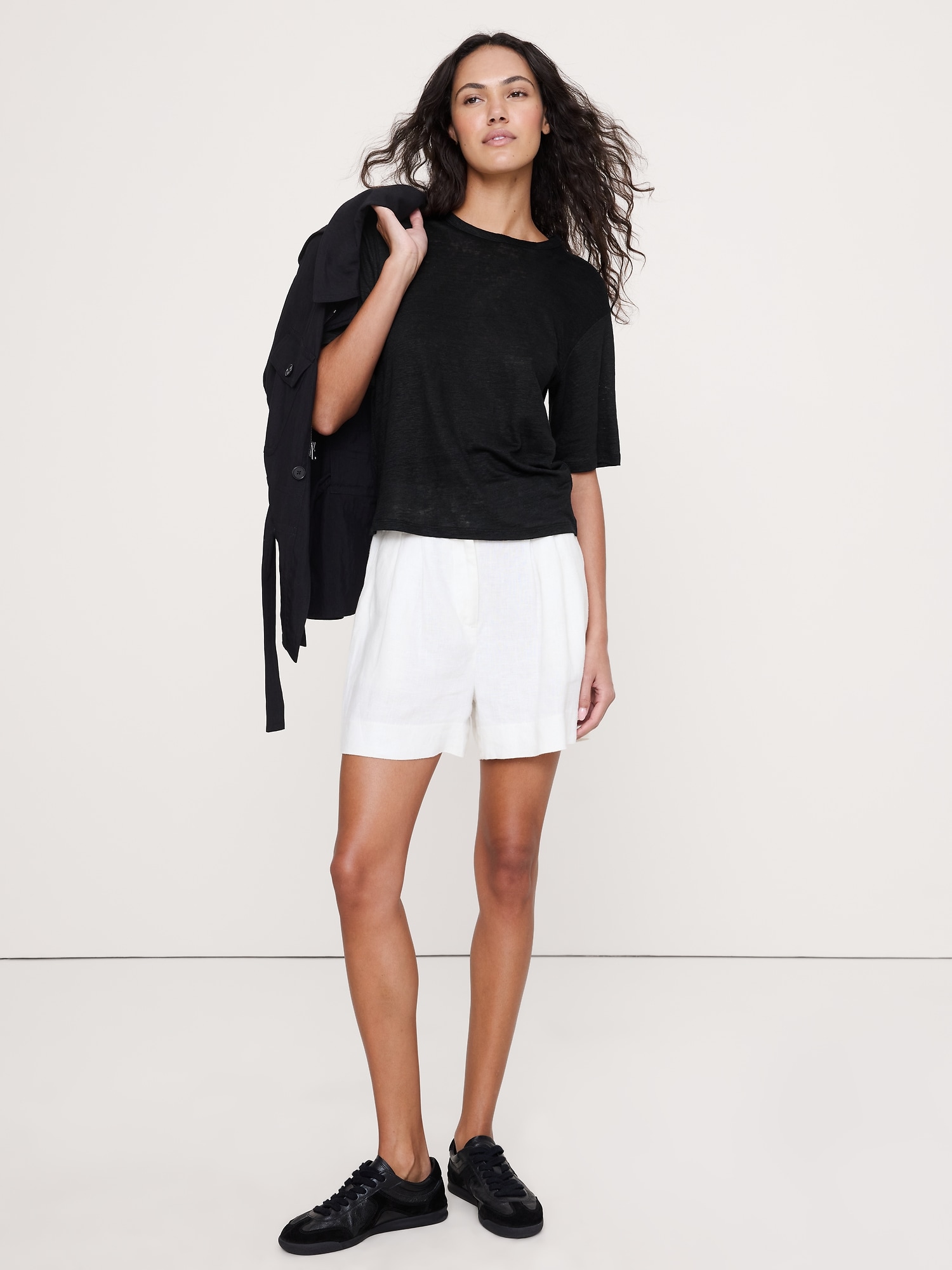 リラックス リネン Tシャツ-0