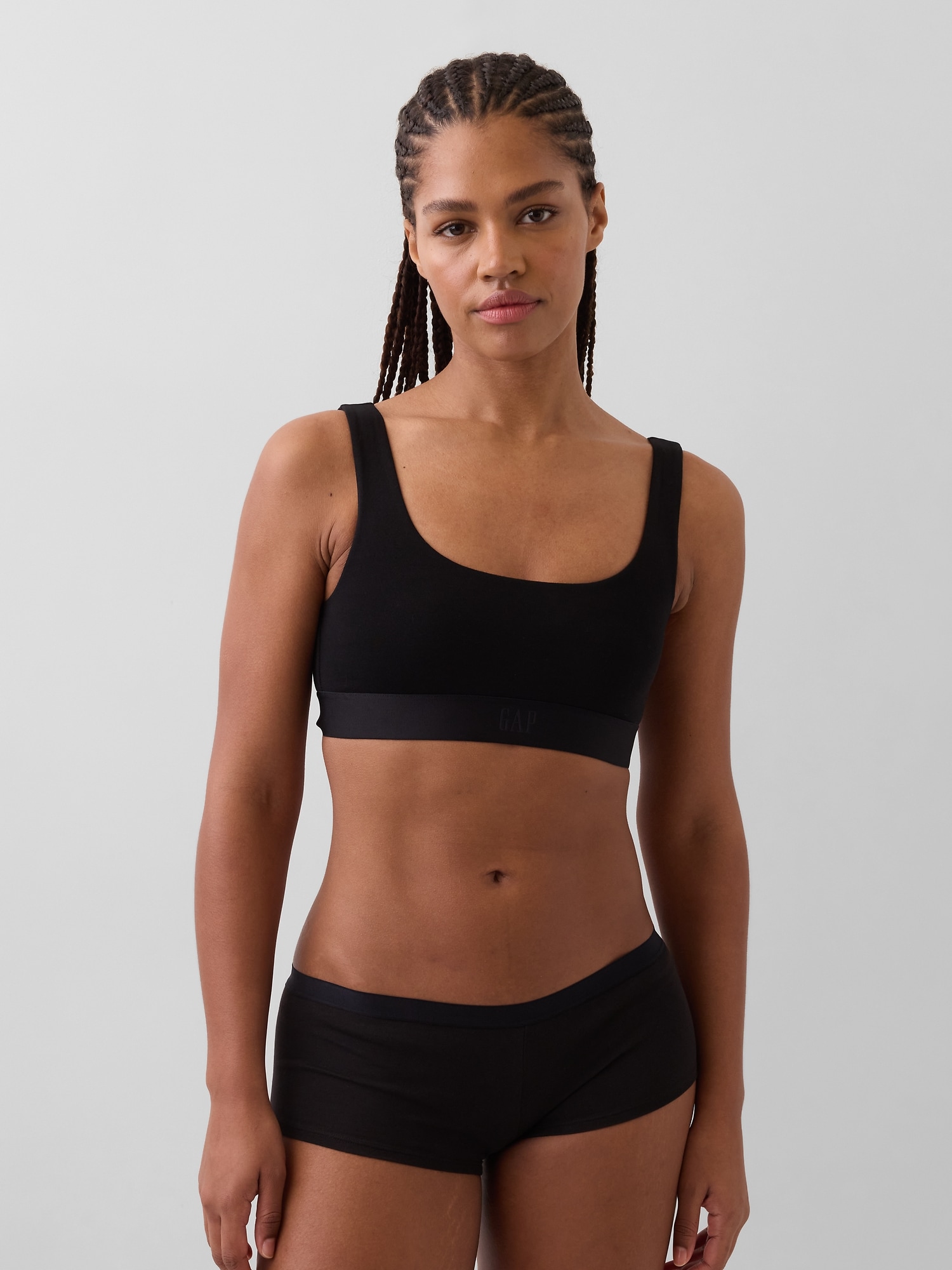 SOUTIEN-GORGE LÉGER EN COTON BIOLOGIQUE EXTENSIBLE AVEC LOGO GAP