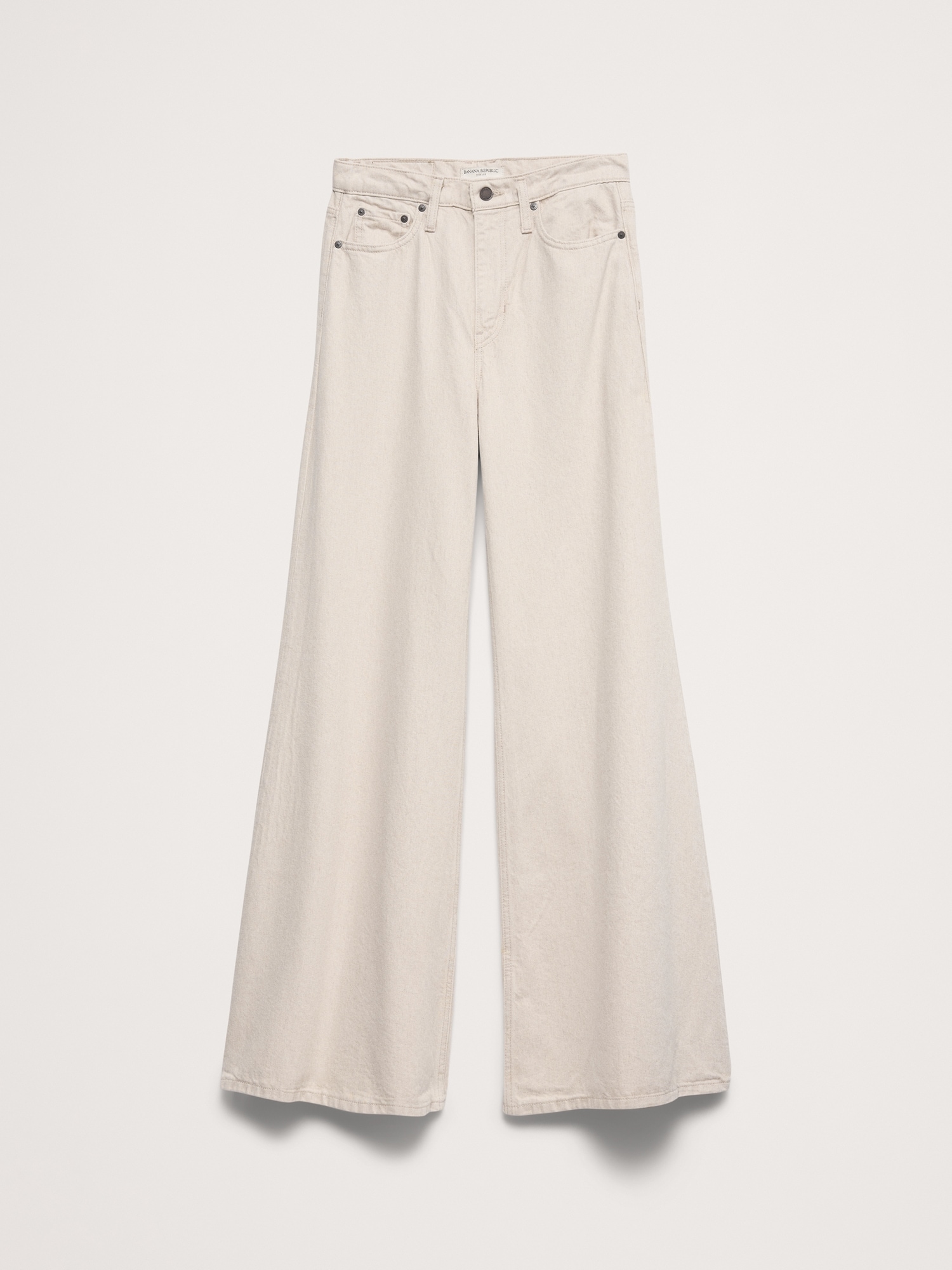 ハイライズ ワイドレッグ ライトウェイト パラッツォ ジーンズ-4