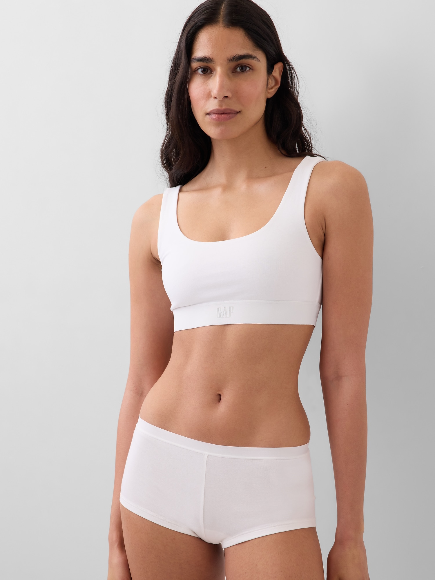 SOUTIEN-GORGE LÉGER EN COTON BIOLOGIQUE EXTENSIBLE AVEC LOGO GAP