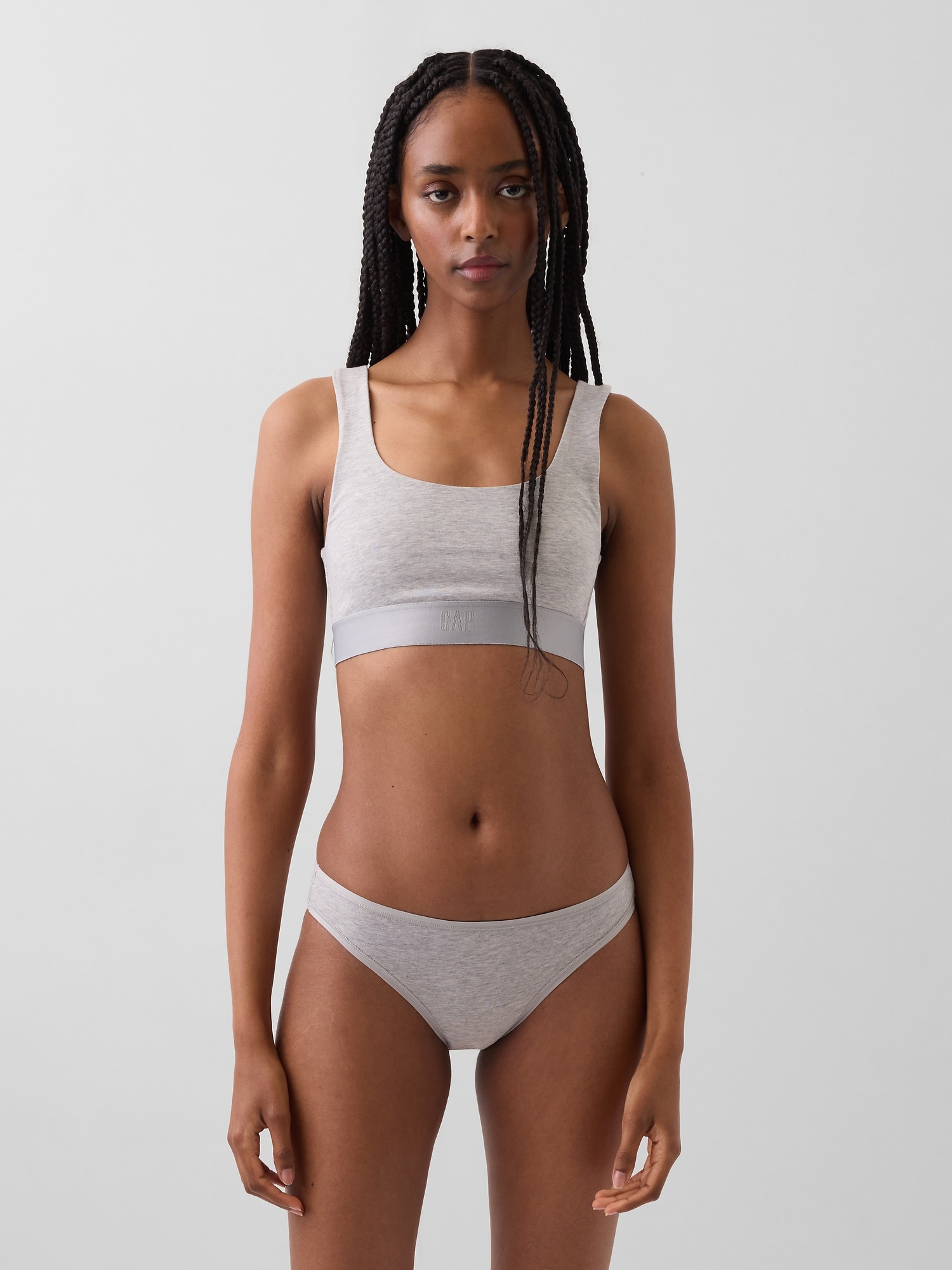 SOUTIEN-GORGE LÉGER EN COTON BIOLOGIQUE EXTENSIBLE AVEC LOGO GAP