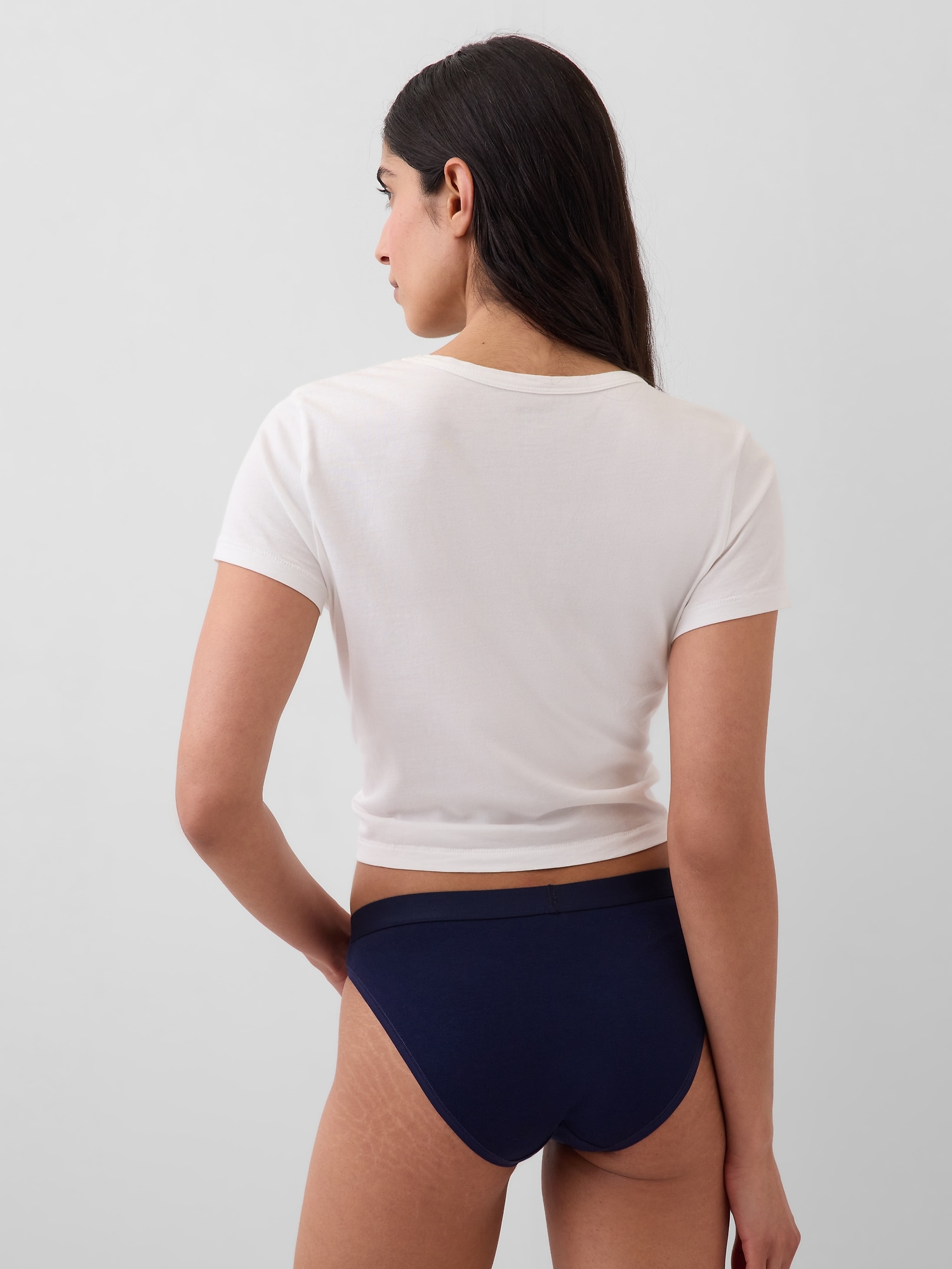 オーガニック ストレッチコットン GAPロゴ ビキニショーツ-1