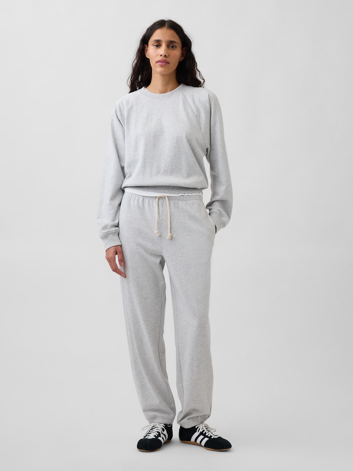 PANTALON DE JOGGING DÉCONTRACTÉ EN JERSEY BOUCLETTE VINTAGEDOUX