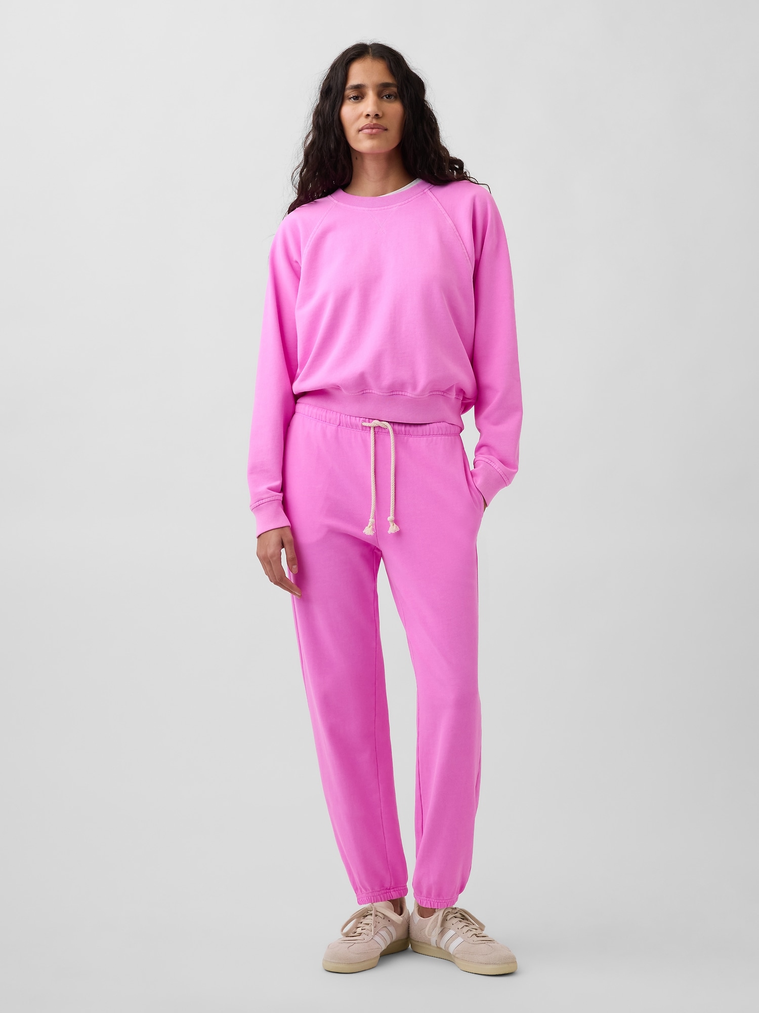 PANTALON DE JOGGING DÉCONTRACTÉ EN JERSEY BOUCLETTE VINTAGEDOUX