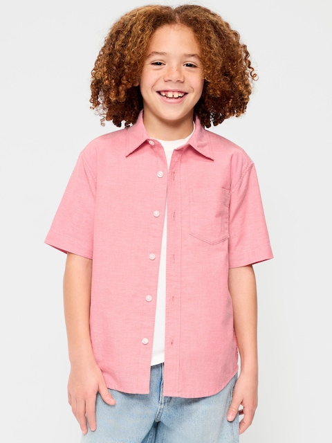 CHEMISE OXFORD À POCHE À MANCHES COURTES POUR GARÇON