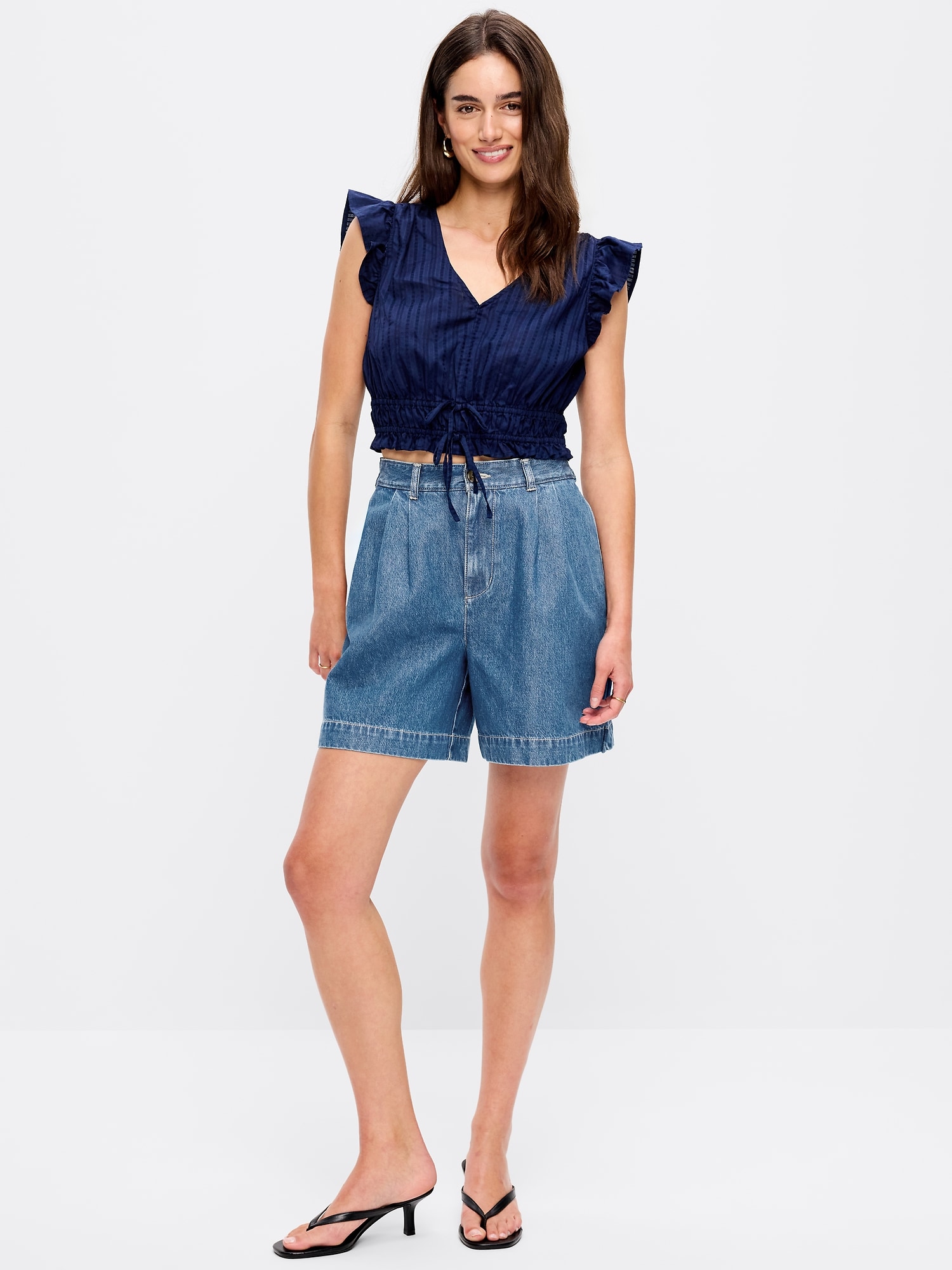 High-Waisted OGC Chino Shorts -- 6-inch inseam