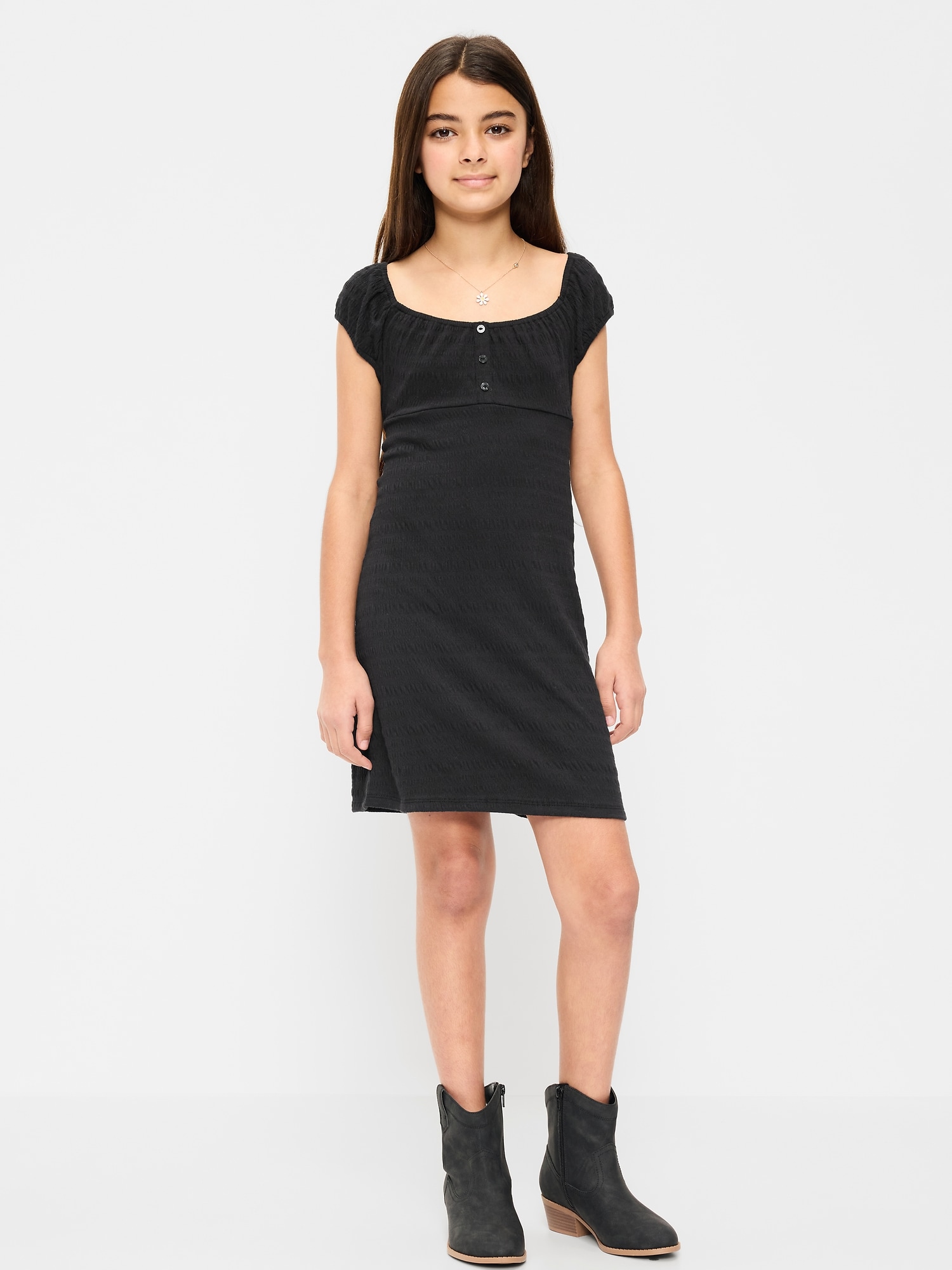 ROBE HENLEY EN JERSEY À SMOCKS POUR FILLE