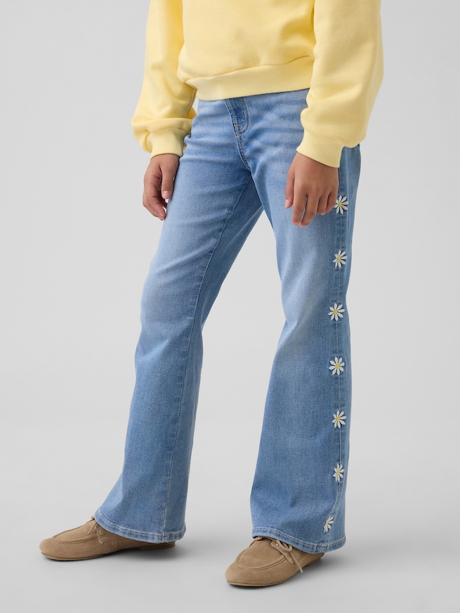 ハイライズ 刺しゅうワッペン '70s フレアデニム (キッズ)-0