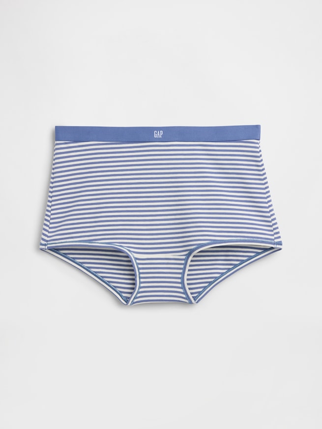 オーガニックコットン ストレッチ ハイライズ ボーイレングスショーツ-2