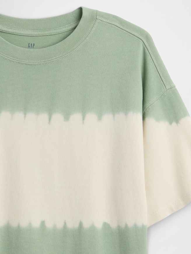 ヘビーウェイト オーバーサイズ タイダイ Tシャツ (キッズ)-2