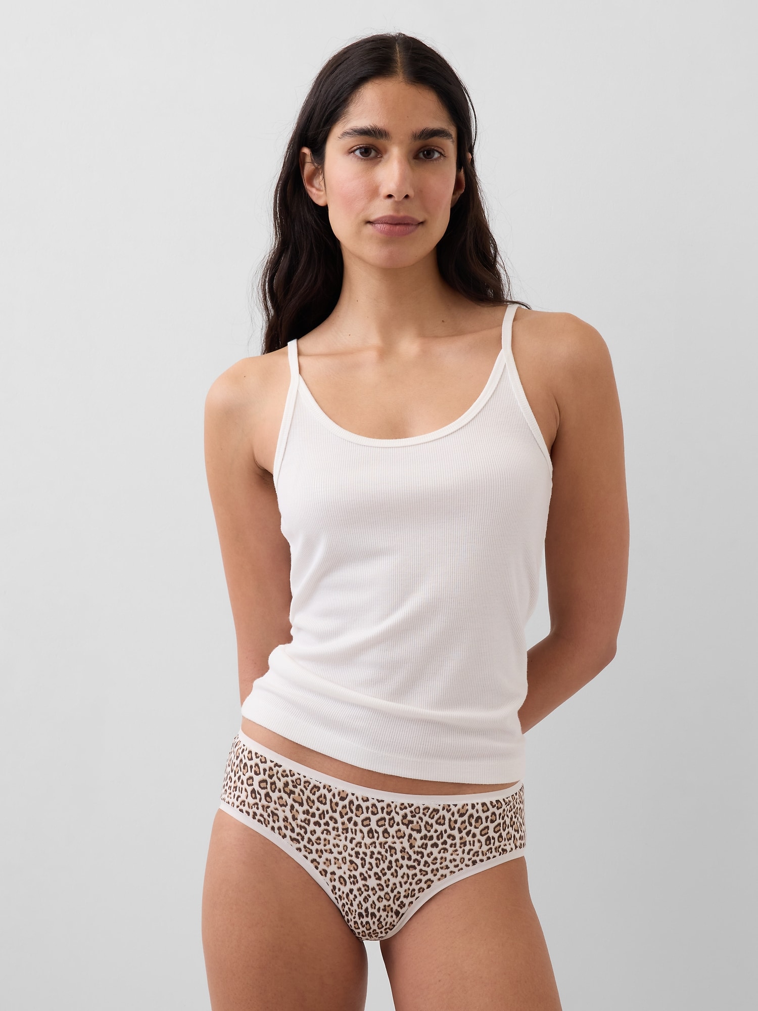CULOTTE TAILLE BASSE EN COTON BIOLOGIQUE EXTENSIBLE