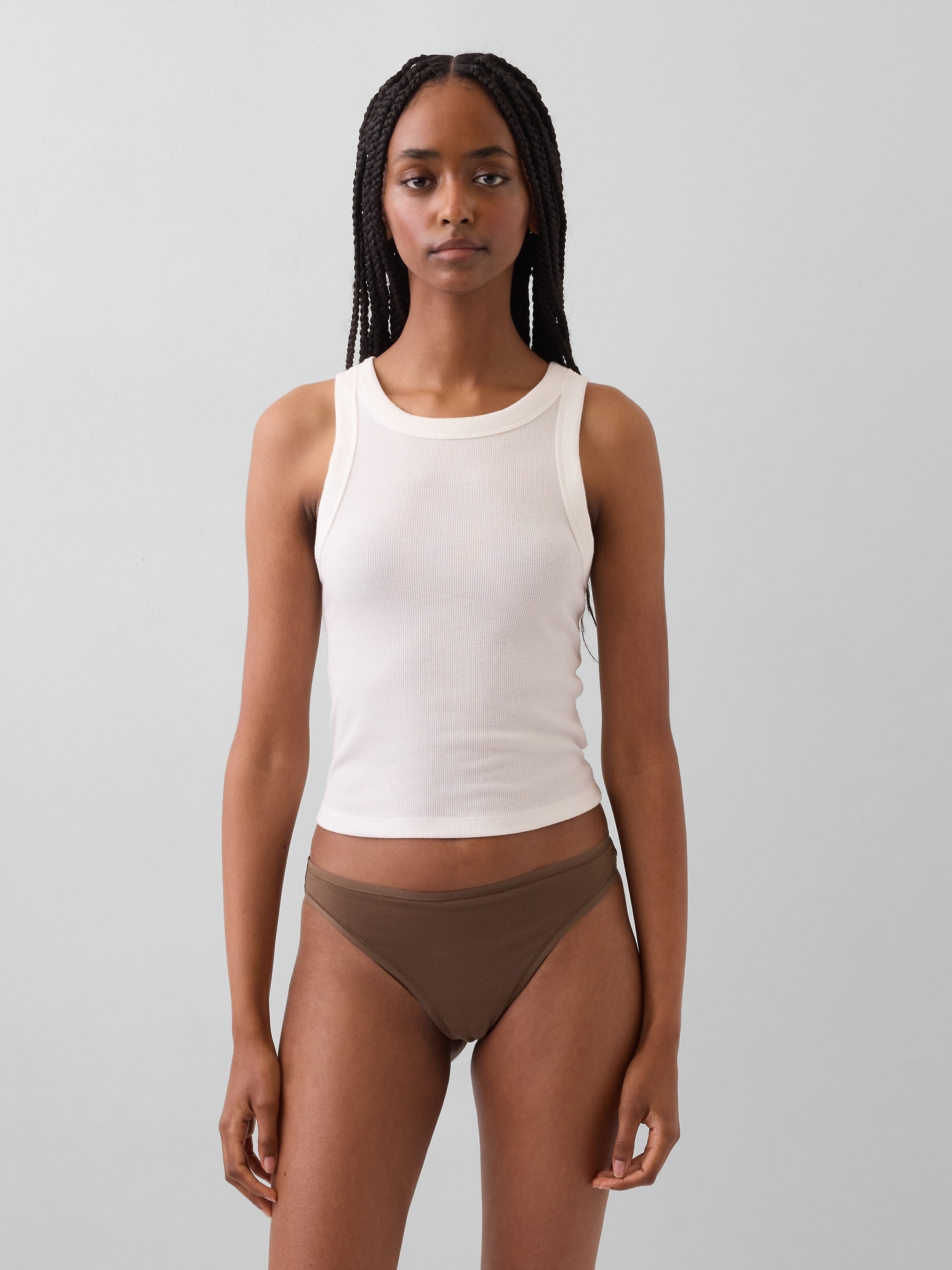 TANGA EN COTON BIOLOGIQUE EXTENSIBLE