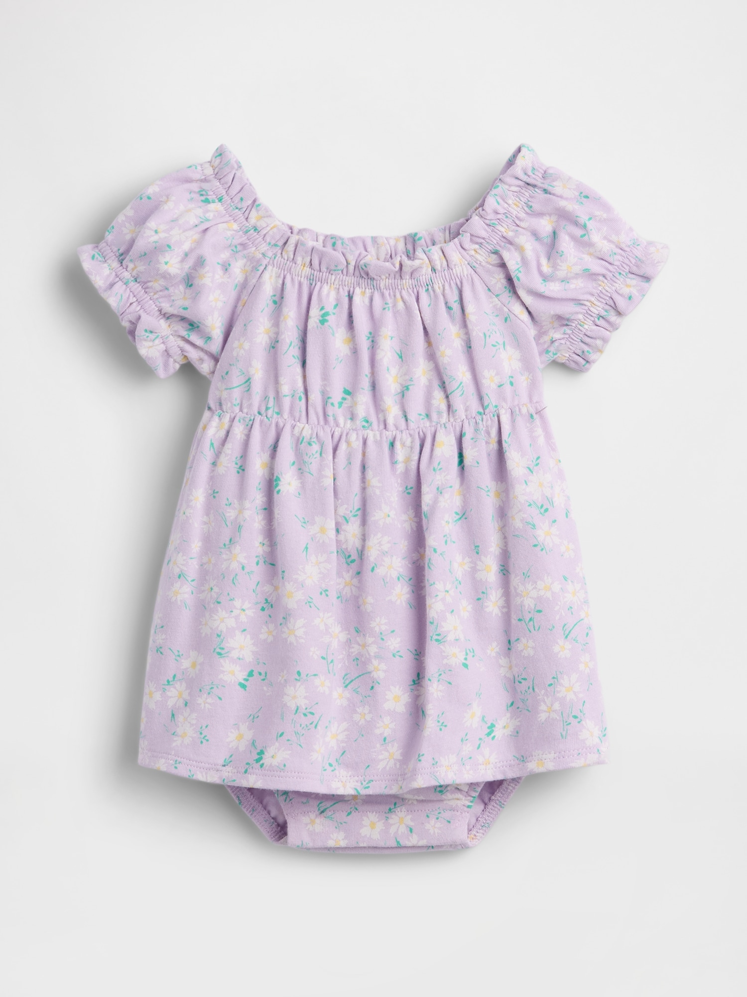 ROBE CACHE-COUCHE EN COTON BIOLOGIQUE À MOTIF FLEURI POUR BÉBÉ