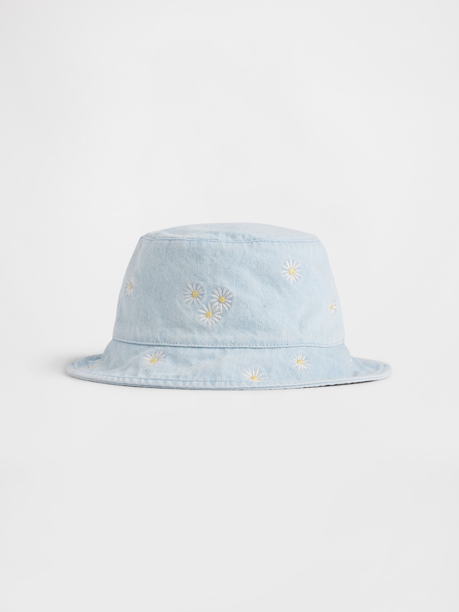 CHAPEAU CLOCHE EN DENIM À MARGUERITES POUR BÉBÉ ET TOUT-PETIT