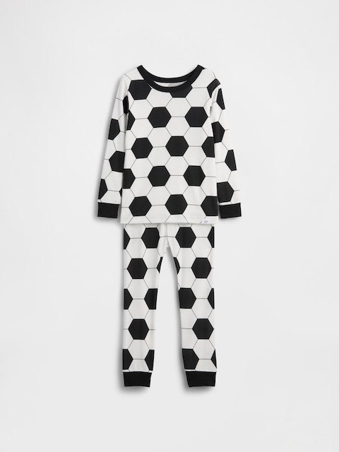 Baby & Toddler Organic Brushed Cotton Soccer PJ Set