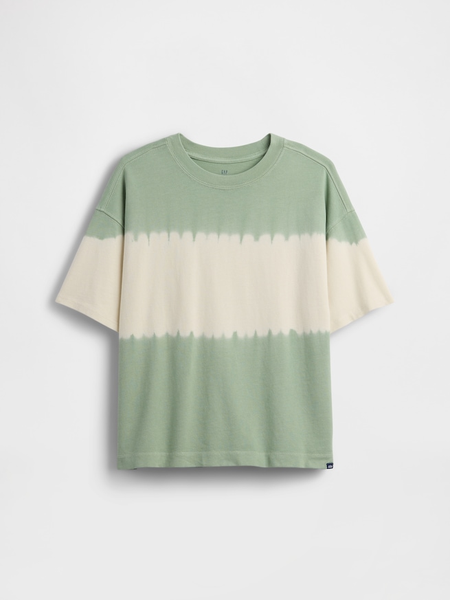 ヘビーウェイト オーバーサイズ タイダイ Tシャツ (キッズ)-0