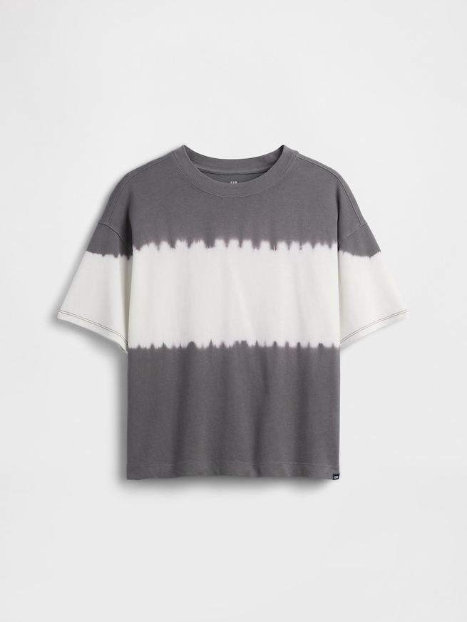 ヘビーウェイト オーバーサイズ タイダイ Tシャツ (キッズ)-0
