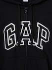 リラックスフィット GAPロゴ ジップアップパーカー-2