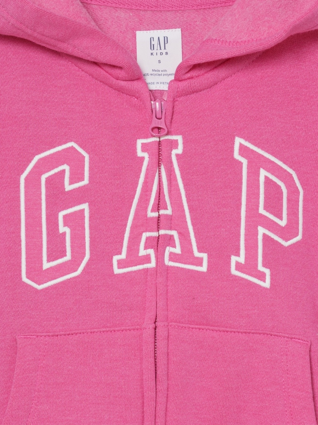 リラックスフィット GAPロゴ ジップアップパーカー (キッズ)-2