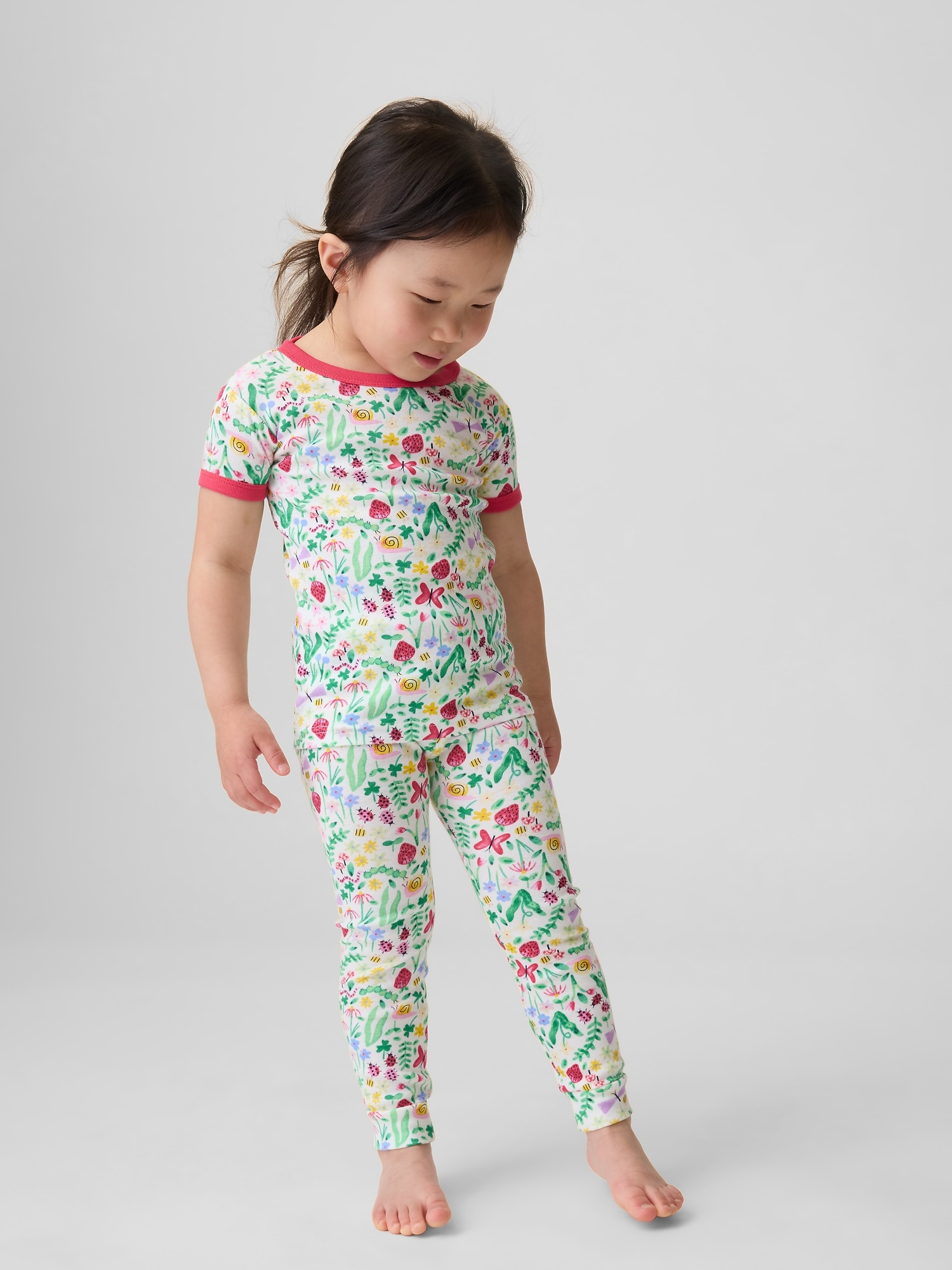 PYJAMA EN COTON BIOLOGIQUE BROSSÉ POUR BÉBÉ ET TOUT-PETIT