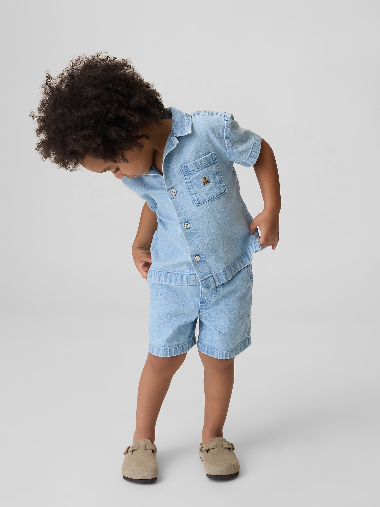 ENSEMBLE EN DENIM POUR BÉBÉ ET TOUT-PETIT