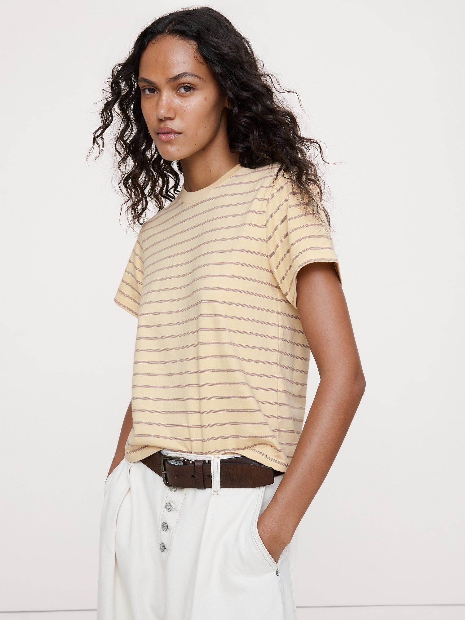 Vintage Cotton Crew-Neck T-Shirt