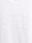 ヘビーウェイト リラックスフィット GAPロゴ クロップドTシャツ-3